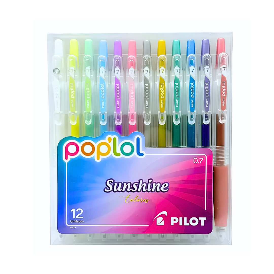 Lápices Tinta Gel 0.7mm Pilot Pop'lol Set De 12