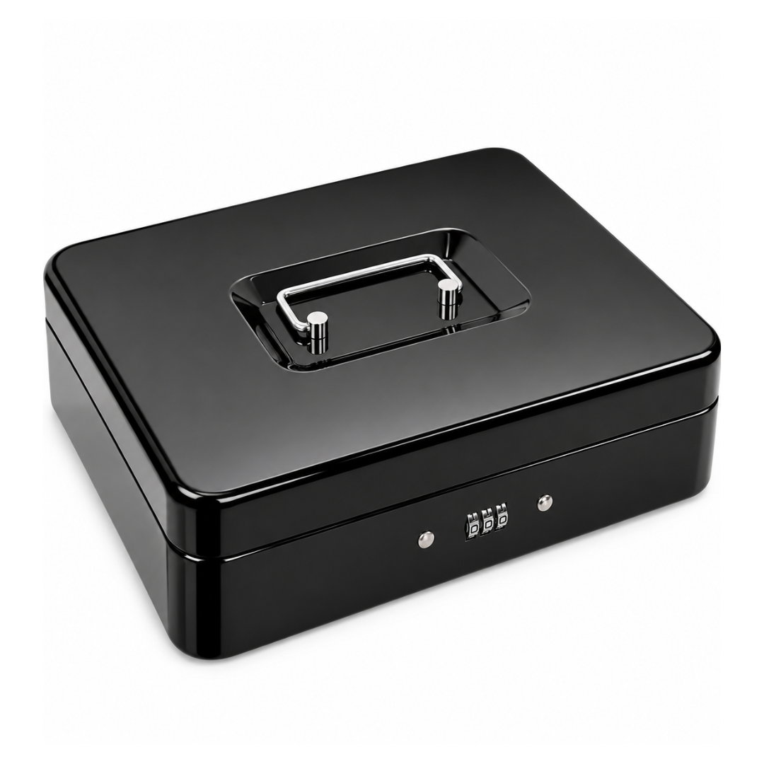 Caja Fuerte Dinero Metálica 30cm X 24cm Combinación Clave