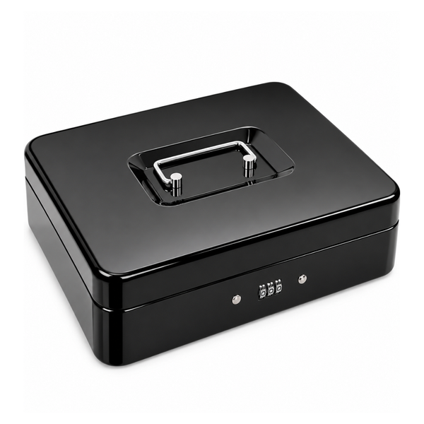 Caja Fuerte Dinero Metálica 30cm X 24cm Combinación Clave