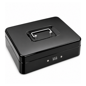 Caja Fuerte Dinero Metálica 30cm X 24cm Combinación Clave