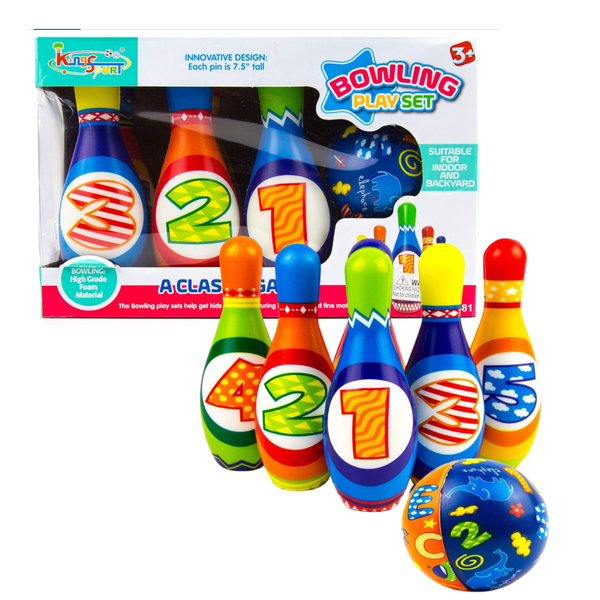 Set De Bowling Palitroques Bolos Juego Para Niños