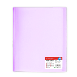 Carpeta Archivadora Color Pastel 20 Fundas Transparentes A4