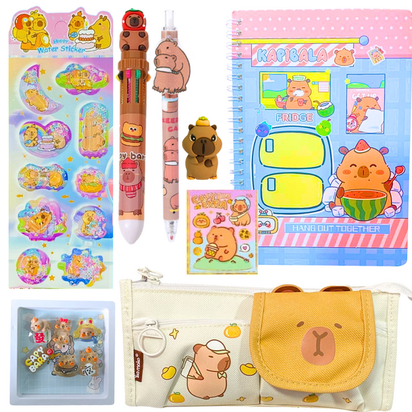 Papelería Capibara Kawaii Box De Regalo Capybara Tamaño L