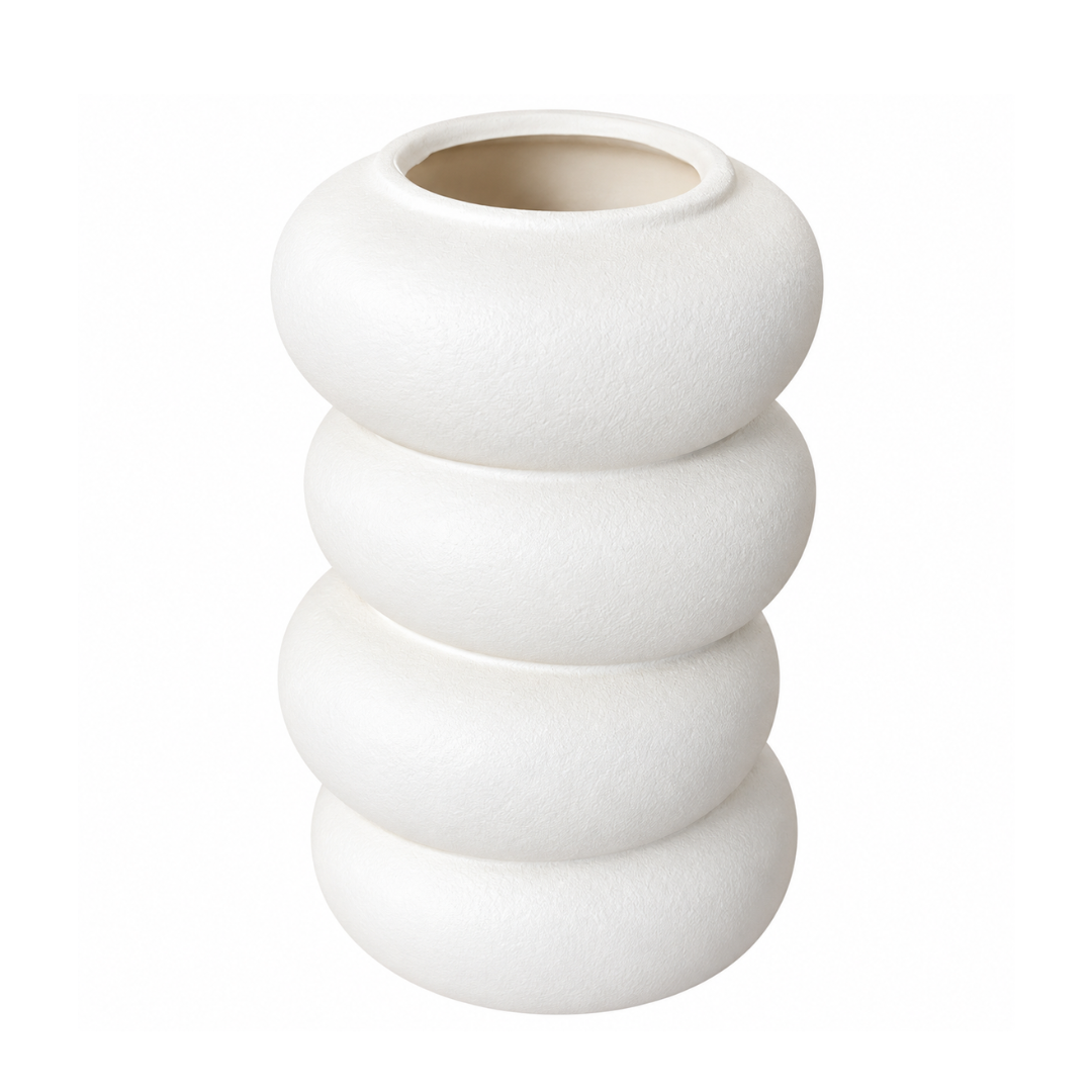 Jarrón Florero Decorativo Cerámica Moderno Mate 23,5 Cm