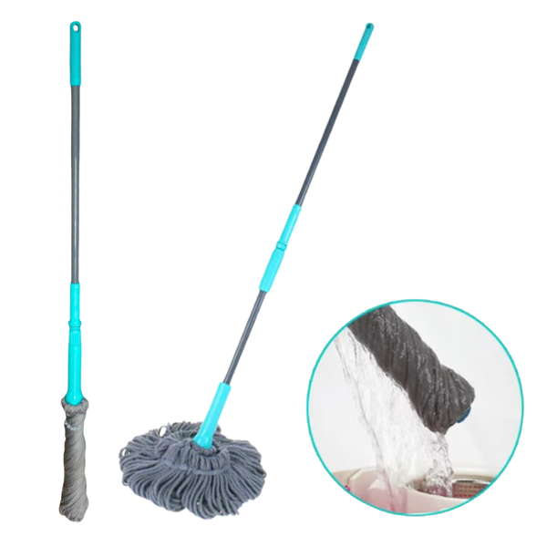 Trapeador Con Exprimidor Automático Para Limpieza