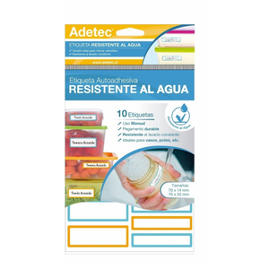 Etiquetas Autoadhesivas Resistente Al Agua 10 Unidades