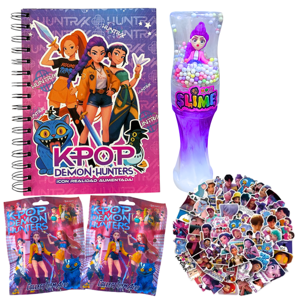 Box Regalo Papelería Huntrix De Las Guerreras Del Kpop Rumi