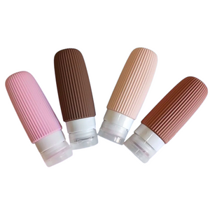 Botellas De Silicona Viajes Dispensador Shampoo Cremas