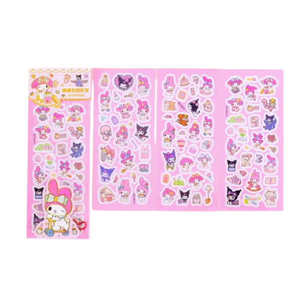 Kit de Creación de Llaveros My Melody con Stickers (3 láminas)