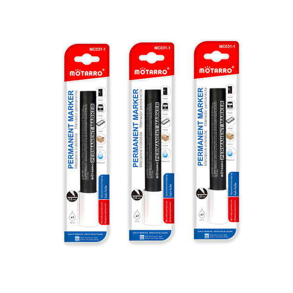 Set 3 Plumones Permanentes Blancos Para Todo Superficie