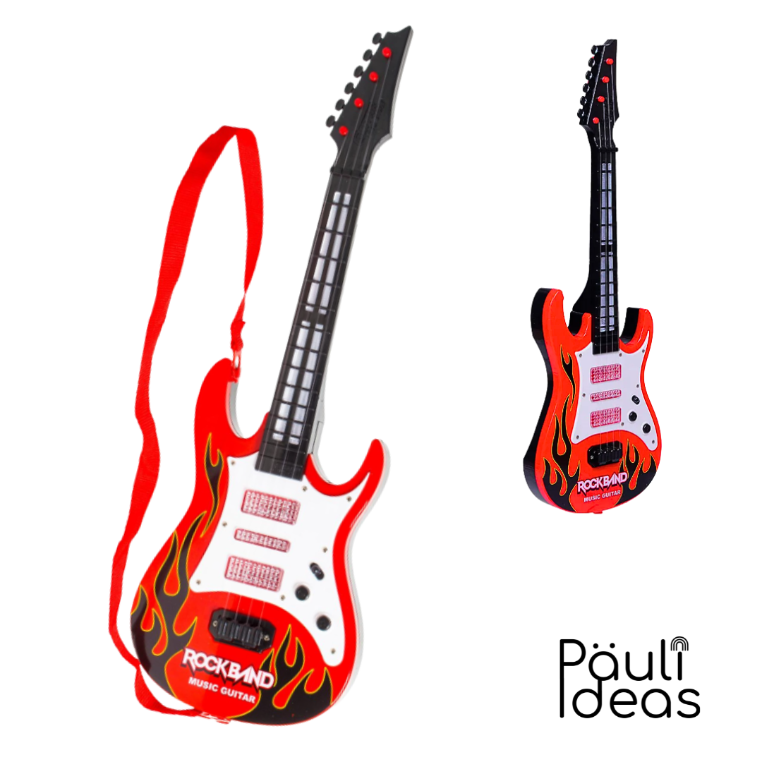 Guitarra Musical Juguete Niños Con Luces Y Sonido