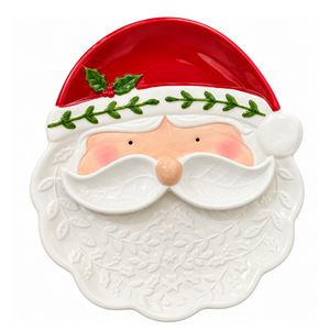 Bandeja Navideña Viejo Pascuero 28x29 Cm Para Aperitivos