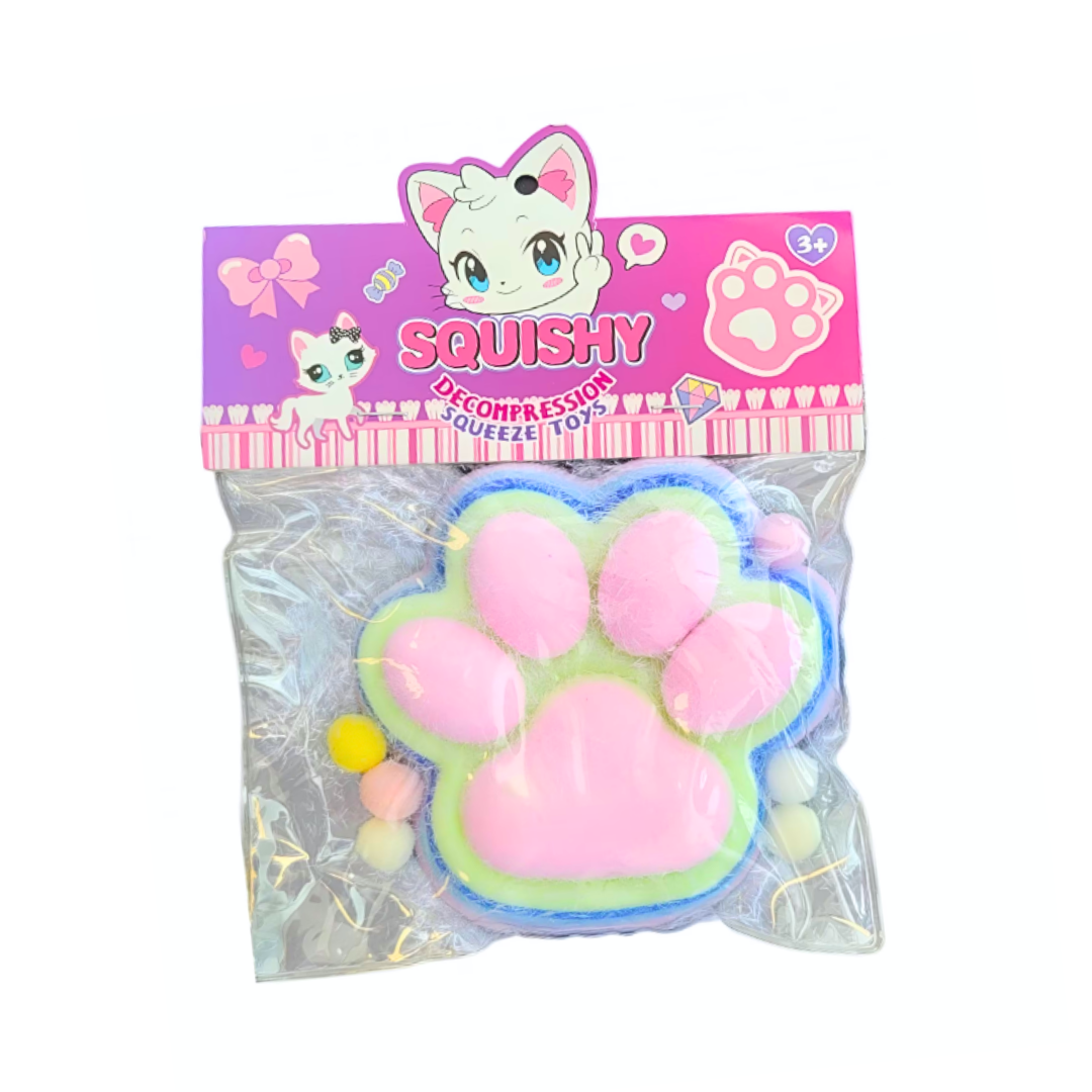 Squishy Grande Patita De Gato Pegajosa Juguete Antiestrés