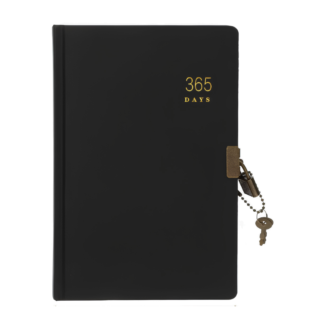Planner Anual 365 Días Libreta A5 Sin Fechas Con Candado