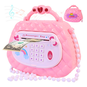Alcancía Electrónica De Juguete Diseño Cartera Niña