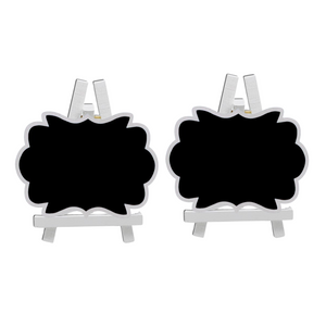 Mini Pizarras De Madera Con Base Para Decoración Pack 2