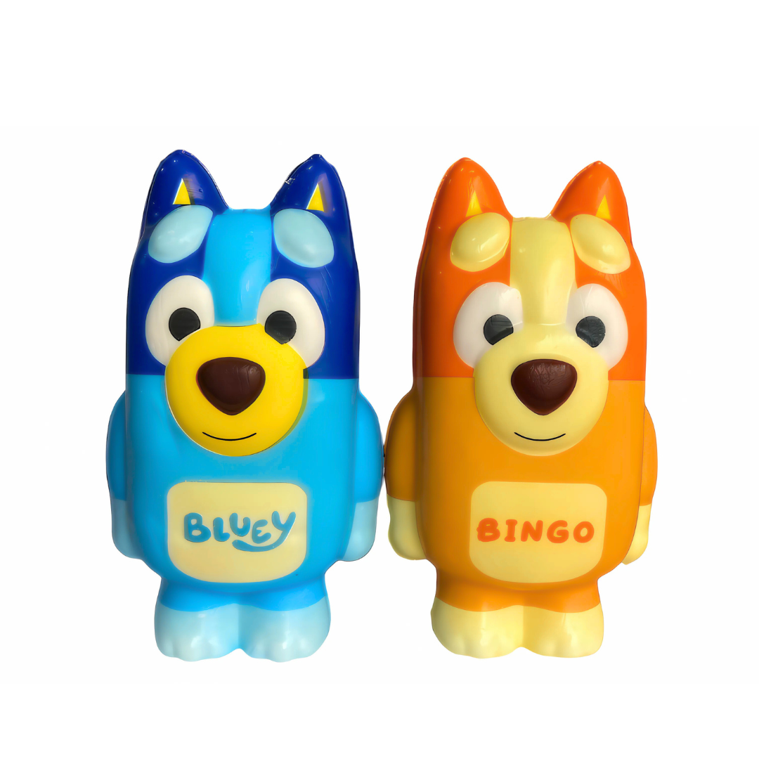 Juguete Bluey Y Bingo Squishy Antiestrés Set De 2