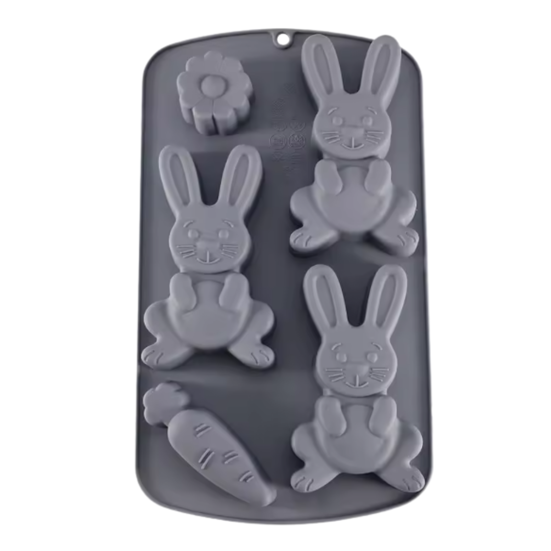 Molde De Silicona Conejo De Pascua