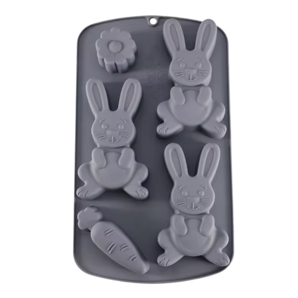 Molde De Silicona Conejo De Pascua