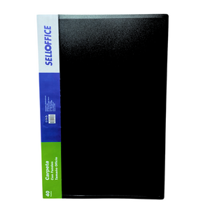 Carpeta Archivadora Tamaño Oficio Con 40 Fundas Transparente