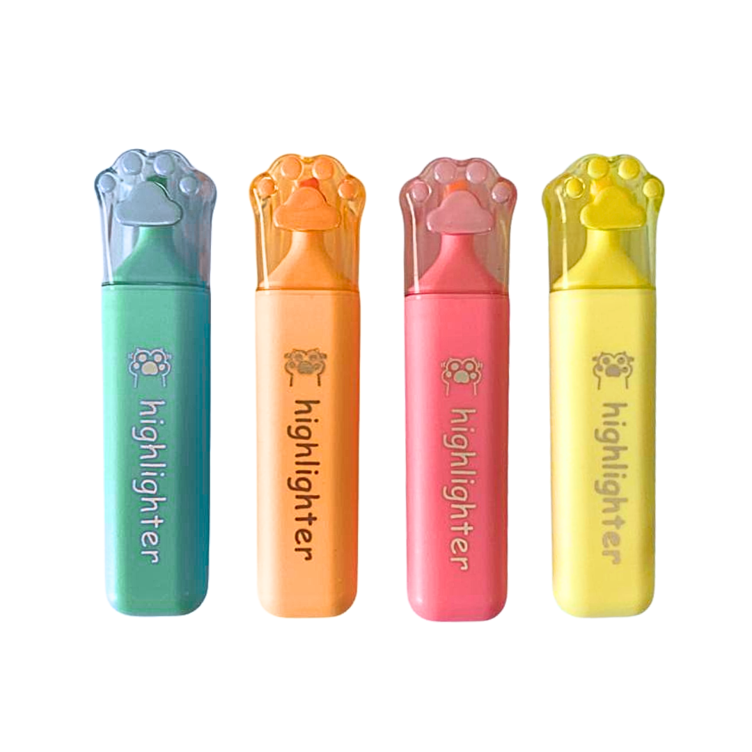 Pack Destacadores Pastel Gatito Garrita
