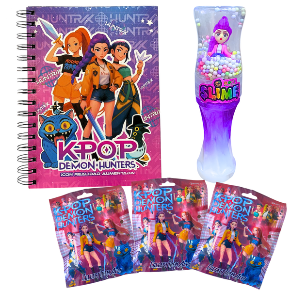 Box Regalo Papelería Huntrix De Las Guerreras Del Kpop Rumi