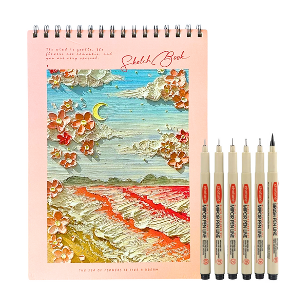 Croquera A4 Cuaderno Block De Dibujo + 6 Tiralíneas