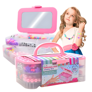 Set Maleta Para Hacer Pulseras Y Collares Juguete Cuentas