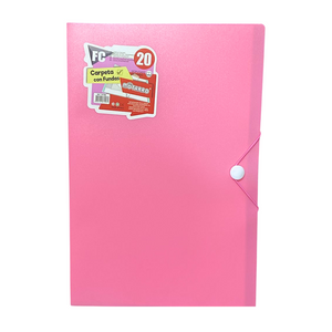 Carpeta Archivadora Tamaño Oficio Con 20 Fundas Transparente