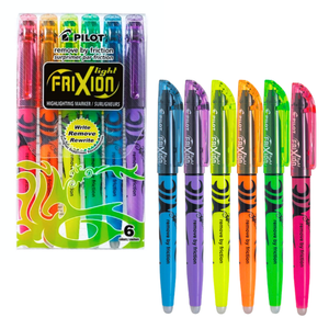 Set 6 Destacadores Pilot Frixion Light Punta Biselada