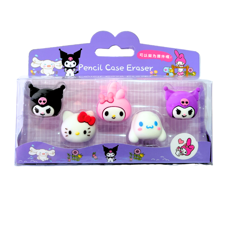 Set de 5 Gomas de Borrar Kuromi y amigos