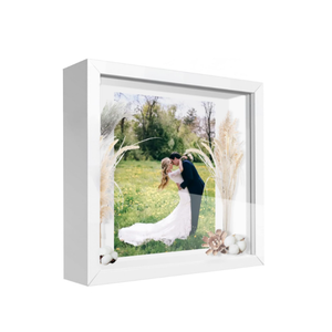 Marco Shadow Box Para Foto 20x20 Cm Profundidad 3 Cm Madera