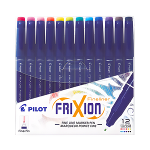 Set 12 Marcadores Pilot Frixion Fineliner Borrables 1.3 Mm