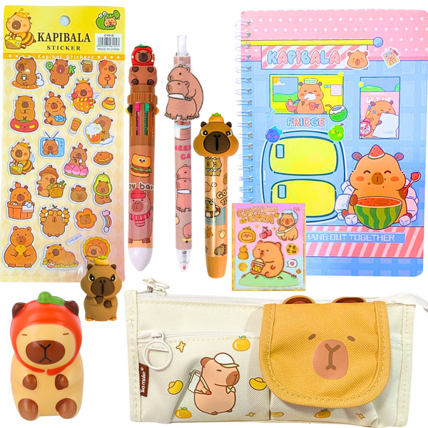 Papelería Capibara Kawaii Box De Regalo Capybara Tamaño L