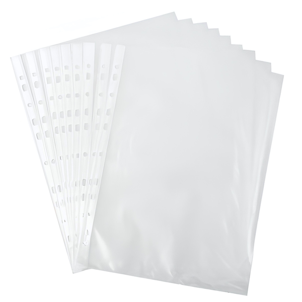 Fundas Plásticas Transparentes Tamaño Oficio Pack De 100