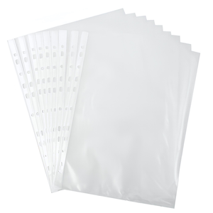 Fundas Plásticas Transparentes Tamaño Oficio Pack De 100