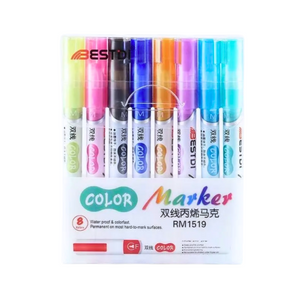 Set 8 Plumón Mágico Outline Marcadores Rotuladores Metálico