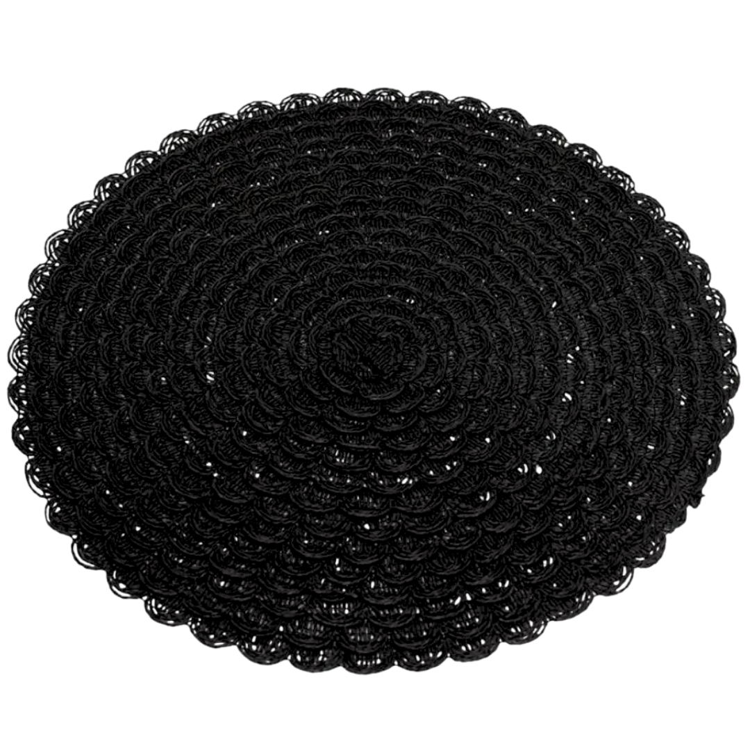 Individuales De Mesa Redondos Trenzados 38 Cm Set De 6