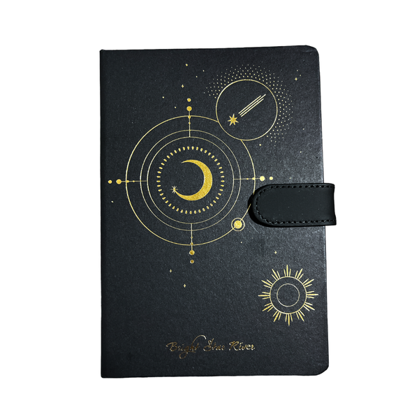 Cuaderno Constelación Croquera Sakura 128 Hojas Negras