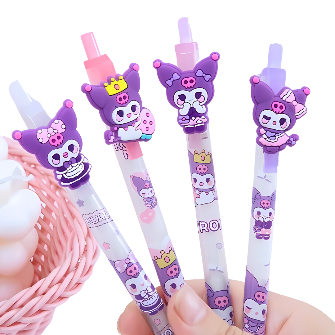 Portaminas Kuromi Kawaii 0.7 Mm Set De 4 Lápices