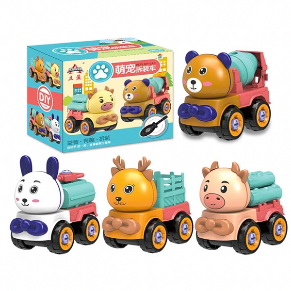 Camión Armable Y Desarmable De Animales Juguete Didáctico
