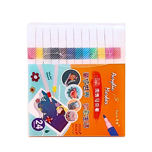 Set De 24 Plumones Acrílicos Para Toda Superficie