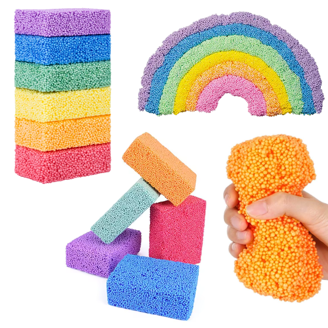 Masita Para Niños Espuma Modelable Kit Infantil 6 Colores
