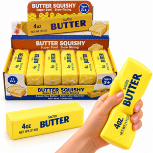 Juguete Squishy Antiestrés Mantequilla Butter Set 12 Unidades