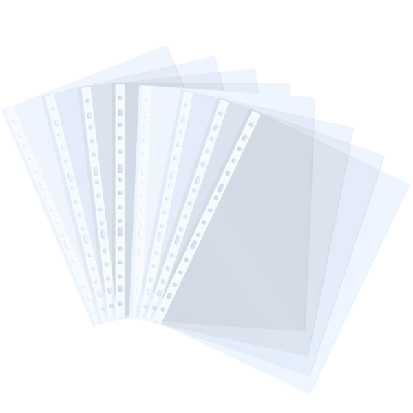 Fundas Plásticas Transparente A4 Pack 100 Hojas De 16 Hoyos
