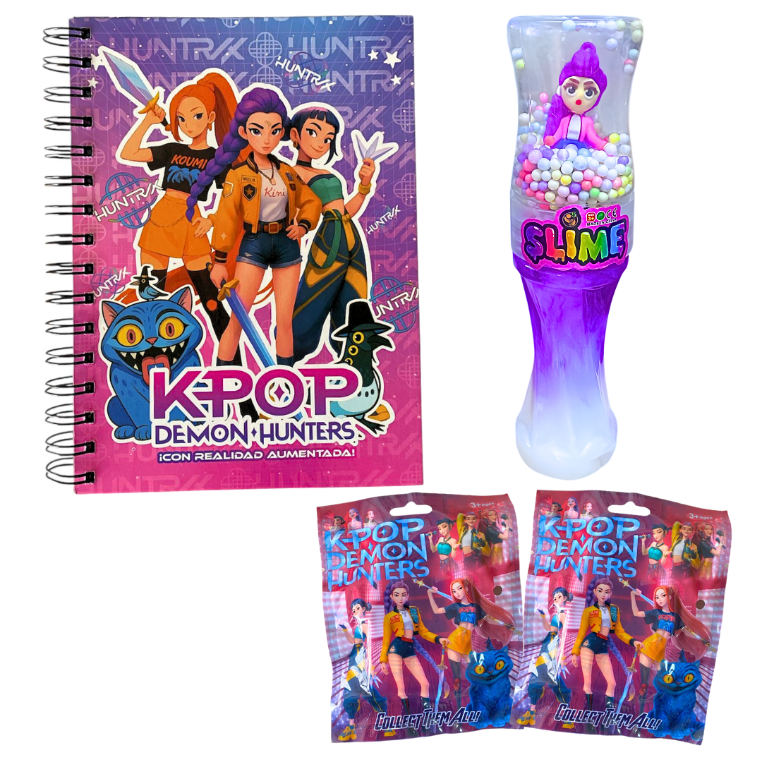 Box Regalo Papelería Huntrix De Las Guerreras Del Kpop Rumi