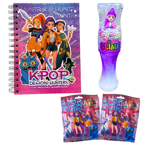 Box Regalo Papelería Huntrix De Las Guerreras Del Kpop Rumi