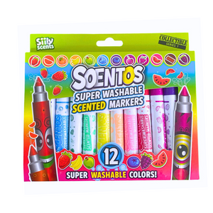 Plumones Flúor Lavables Con Aromas Frutales