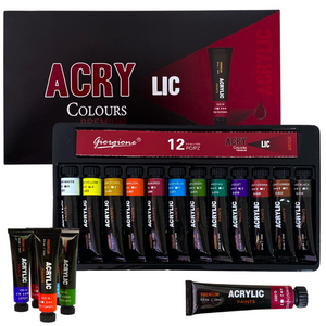 Pintura Acrílica Set De 12 Colores De Alta Calidad