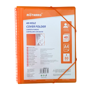 Carpeta Archivadora Anillada A4 Con 40 Fundas Transparentes